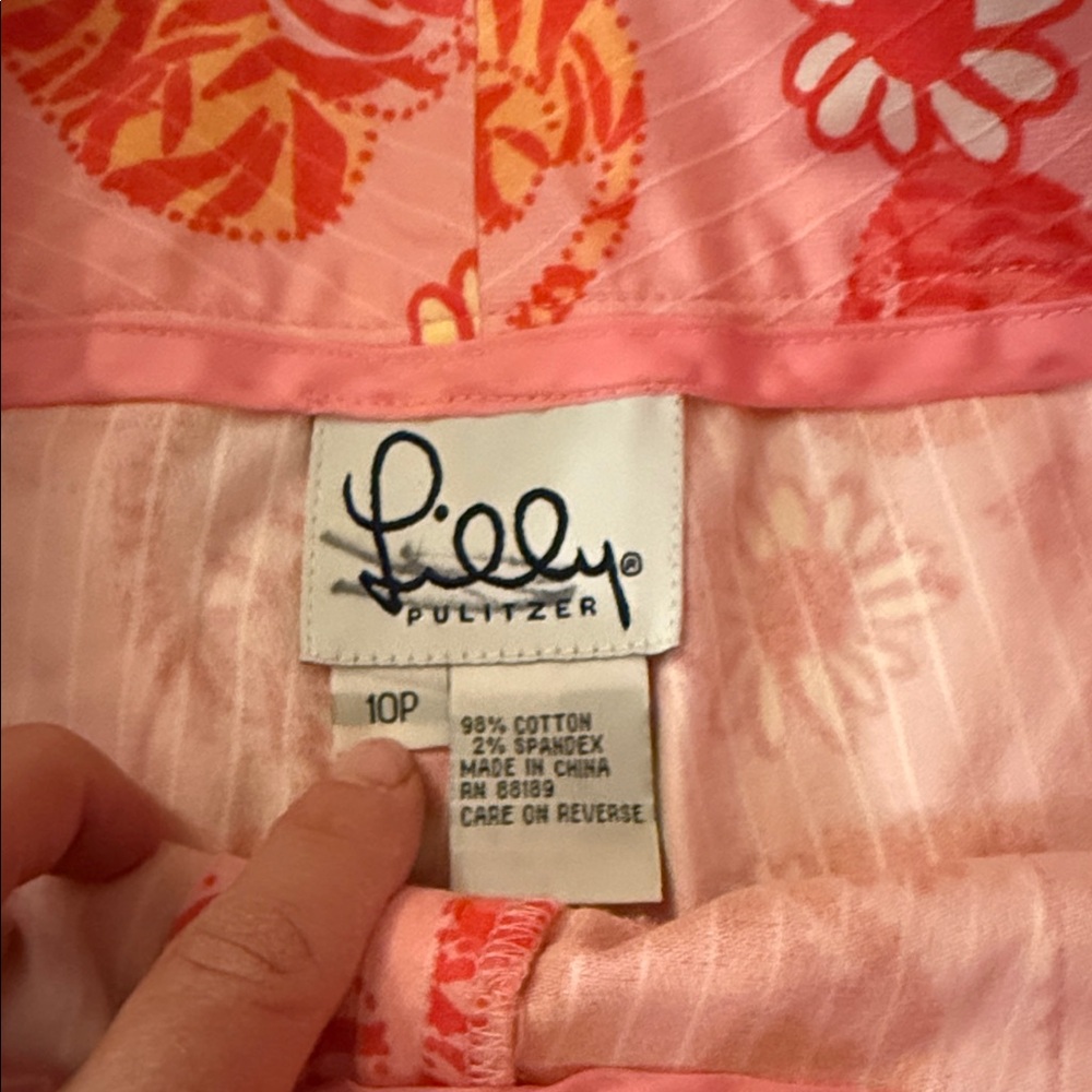 Lilly Pulitzer White Label Tango Tiger Crop Pant - Picture 2 of 5